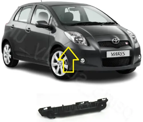 Pare-chocs de frein Dukungan pour toyota yaris 2006 2007 2008 2009 2010 2011 2012 2013