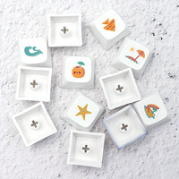 Ancreu Cute 12 touches Personnalisées PBT 1U XDA Profil Clavier Mécanique DIY Keycaps Sets Due-Sub Keycaps