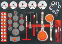 Chariot à outils mobile Chariot à outils de réparation 6 tiroirs Chariot à outils mobile professionnel en métal rouge
