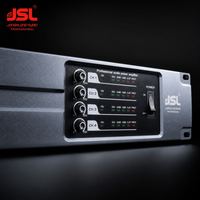 4 Kanal D Sınıfı Güç Amplifikatörü 4x800W 4x1200W 2x2400W 2U Profesyonel Ses Amplifikatörü Susturucu 1000 SNR 109dB Canlı Ses için