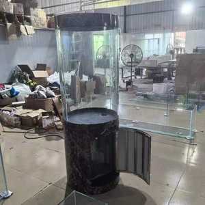 <span class=keywords><strong>Aquarium</strong></span> cylindrique en verre avec support, utilisation intérieure, capacité 500L-1000L, design moderne - Product Image 3