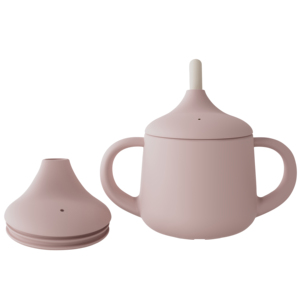 Toddler Transition 120ml <span class=keywords><strong>Bec</strong></span> souple et poignées Incassable Easy Grip 2 en 1 Sip Straw Training Cup pour bébé Silicone Sippy Cup - Product Image 1