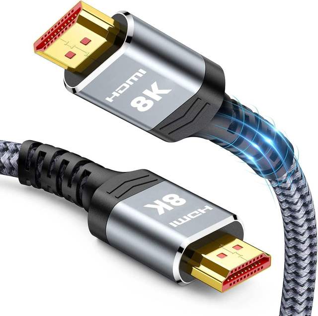 JustLink 8K HDR HDMI V2.1 8K 60Hz hdmi Cable 4K 120Hz Video Audio Cable for Monitor Computer Projector Laptop
