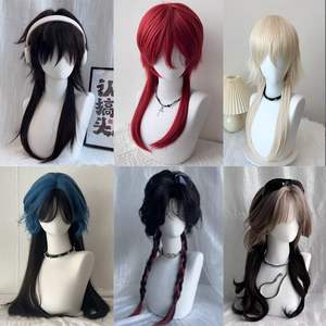 Peluca Larga y Lisa de Marca Nacional, 130% de Densidad, Fibra Resistente al Calor, Cobertura Completa, Estilo Blanco DM511 - Product Image 2