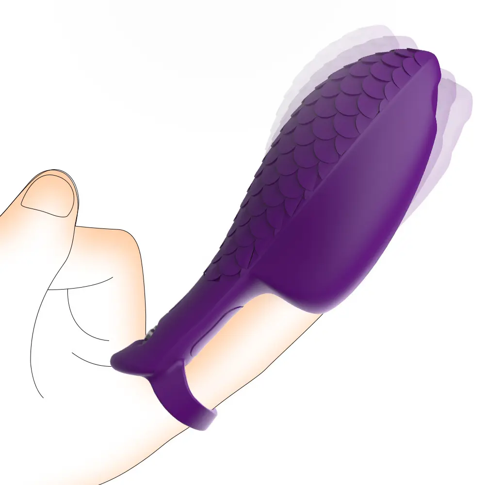 Fingervibrator Silikon G-Punkt Klitoris-Stimulation Massage Weibliche Masturbation Sex-Spielzeug für Damen Paare Flirtspiel 10 Modi
