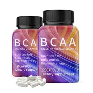 Suppléments d'acides aminés OEM /ODM BCAA Capsules en poudre Supplément de musculation 500mg BCAA pour muscle Gai