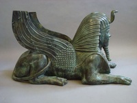 D & Z China Foundry Design professionnel et figurine de la mythologie antique de l'Egypte sur mesure Oeuvre grandeur nature Statues de sphinx en bronze