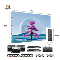 Support de mur vidéo LED géant 10ftX12ft pour événements, structure en treillis d'aluminium avec support au sol pour écran LED