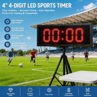 Dispositif de chronométrage laser LED à 4 chiffres de 4 pouces, affichage simple face pour la compétition et l'entraînement athlétique
