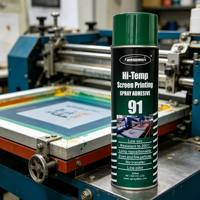 Sprayidea 91 SBS Adhésif transparent repositionnable à faible odeur pour sérigraphie, colle temporaire en spray