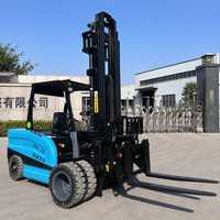 Chariot élévateur électrique 5 tonnes à batterie lithium, chariot élévateur robuste pour le chargement de conteneurs, port, entrepôt, prix usine, CE, OEM