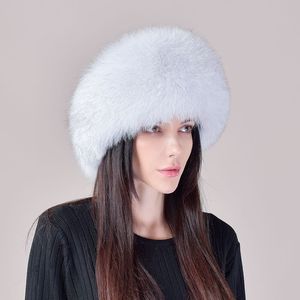 Nouveau chapeau d'hiver russe en fourrure de renard naturelle, chaud, doux, moelleux, véritable fourrure de renard, chapeaux bombardiers luxueux, qualité féminine, fabrication artisanale, véritable fourrure de renard - Product Image 2