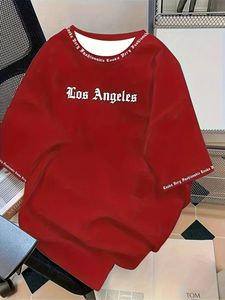 Camiseta Moderna 2026 con Estampado de Letras de <span class=keywords><strong>Los</strong></span> Ángeles, Cuello Redondo, Suave y Transpirable, Manga Corta, Informal de Verano para Hombre - Product Image 3