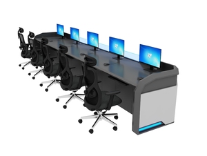 Vendita calda Design moderno in metallo sala di controllo scrivania Console LED centro comando Console di monitoraggio altri mobili commerciali - Product Image 4
