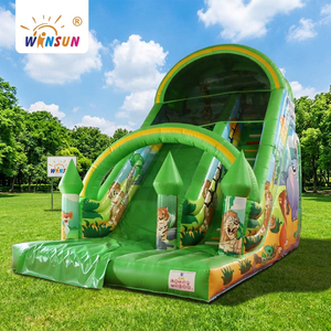 WINSUN Large Inflatable Jungle Slide Inflatable Park PVC Inflatable Dry Slide - Product Image 1