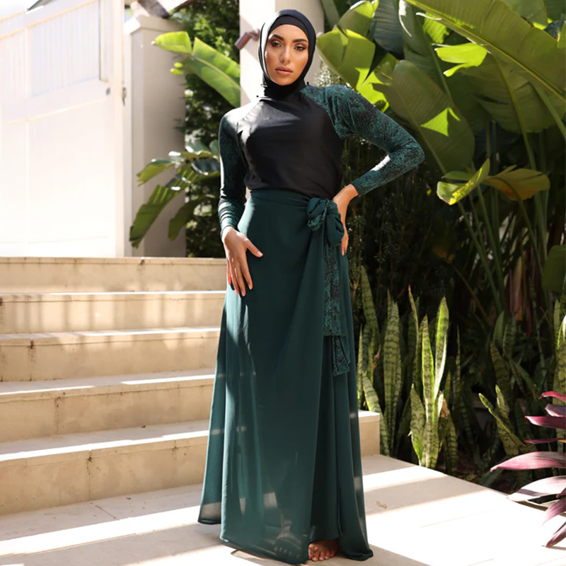 Hijabi Flowy Mini Skirt Modestly Modest Muslim Woman's Empire
