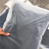 Sacs de rangement pour vêtements en PE semi-transparents givrés, résistants à l'humidité, fournis directement par l'usine