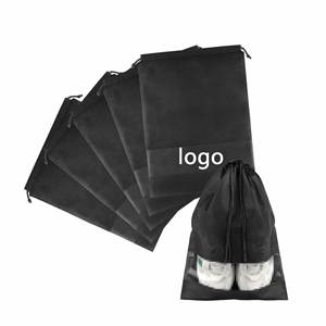 Sac de rangement à cordon en non-tissé pour jouets et chaussures, anti-poussière, avec logo personnalisé, prix de gros abordable - Product Image 1