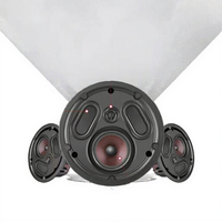 Haut-parleur de plafond 3 voies L8 avec tweeter à film PEI, 8 ohms, diaphragme passif 5090, paire pour salle de bain et utilisation en zone humide, usage quotidien