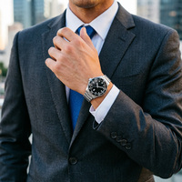 Reloj de Cuarzo Migaga de Nuevo Diseño, Moderno, Resistente al Agua 10 ATM, de Acero Inoxidable, Resistente al Agua hasta 100 Metros, Reloj de Buceo, Casual de Negocios