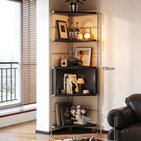 Meuble d'angle vintage, étagère d'angle, meuble d'angle pour salon, meuble d'angle multifonctionnel pour chambre à coucher, bibliothèque