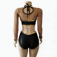 Vente en gros directe usine : Tenues de spectacle personnalisées à sequins, Costumes de scène populaires pour filles, Costumes de spectacle de danse, Uniformes de majorettes