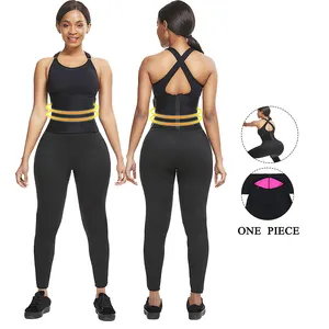 HEXIN 2 In 1 Frauen Workout Joggen Fett verlieren Bauch Kontrolle Taille Trainer Gürtel Sauna Einteilige Neopren Schlankheit shose