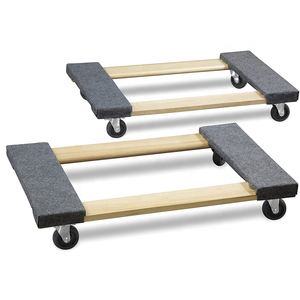 Chariot de déménagement durable à <span class=keywords><strong>4</strong></span> roulettes, pour meubles, appareils électroménagers, tout terrain, chariot léger et robuste - Product Image 1