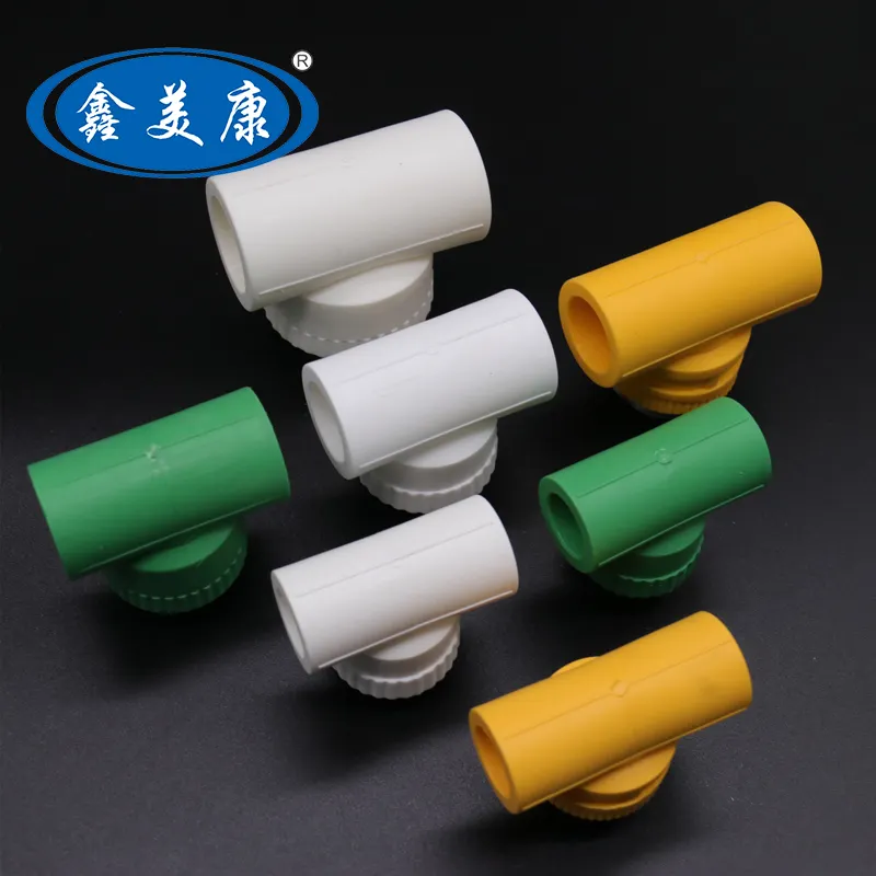 High Standard Plumbing Water Fitting Green Plumbing Water Fitting PPR Pipe Male Tee Fittings