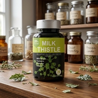 Milk Thistle Silymarin Marianum 16 Kapsul Detoksifikasi Hati & Dukungan Antioksidan Menutrisi Perut untuk Dewasa