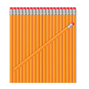 Crayons jaunes en <span class=keywords><strong>papier</strong></span> HB numéro de haute qualité pour fournitures scolaires écriture dessin croquis avec gommes - Product Image 1