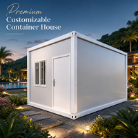 Maison conteneur moderne personnalisable, maison modulaire préfabriquée de luxe, structure en acier galvanisé, cabane de vie portable