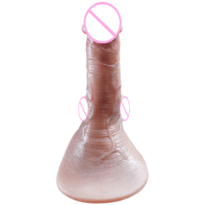 Grand Dildo en Silicone pour Adultes, Pénis Artificiel Doux Effet Peau Réelle avec Ventouse Puissante, Grande Taille pour Usage Sexuel Adulte - Product Image 1