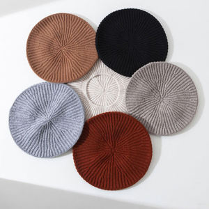 Chapeau béret de Style français hiver femmes bonnet en tricot de laine pour soirée/<span class=keywords><strong>voyage</strong></span>/vie quotidienne - Product Image 1