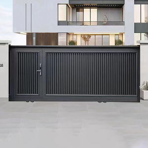 Puerta de Patio de Aluminio de Estilo Chino Moderno, Duradera, Fácil de Montar, 8 Pies de Altura, para Uso en Exteriores, Villas y Entradas Familiares - Product Image 1