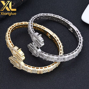 European and American Necklaces 8mm Round Beaded Hip Hop Fashion 18K Gold Plated Collarbone <b>Chains</b> - Product Image 4
