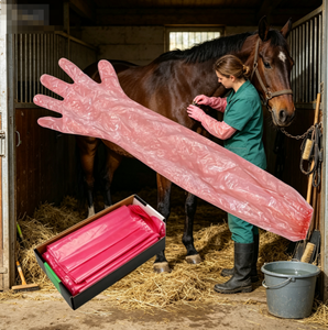 Guantes Veterinarios Desechables <span class=keywords><strong>de</strong></span> PE para Manejo y Examen en Granjas, <span class=keywords><strong>de</strong></span> Brazo Completo - Product Image 3