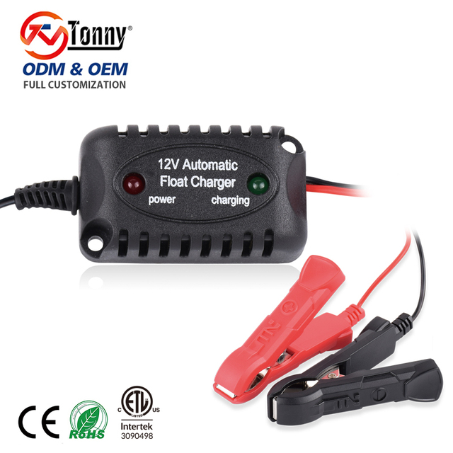 Wholesale Factory 6V 12V 400mA Smart Trickle Battery Charger - Customized Automatic Float Maintainer