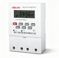 Temporizador Digital DELIXI KG316T, Interruptor de Tiempo por Microcomputadora, AC220V AC380V, Interruptor de Control de Tiempo Programable para Riel DIN