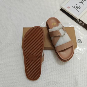 Ingrosso Ingrosso Classico Estate Scivoli Sandali da <span class=keywords><strong>Donna</strong></span> Moda Pelle PU Scarpe da Esterno slip a fondo piatto da <span class=keywords><strong>Donna</strong></span> Pantofole - Product Image 2