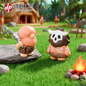 Depeng งานฝีมือขนาดเล็กรูปการ์ตูนตุ๊กตาเรซินตกแต่งเดสก์ท็อปสำหรับตกแต่งรถสำนักงาน - Product Image 4