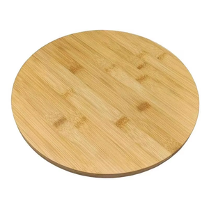 Estante giratorio antideslizante para encimera de cocina de alta calidad premium. Organizador <span class=keywords><strong>Lazy</strong></span> <span class=keywords><strong>Susan</strong></span> de madera de acacia y bambú para especias. - Product Image 6