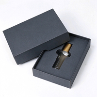 Boîte d'emballage rigide en carton écologique avec couvercle et base, pour parfum, avec logo personnalisé et insert