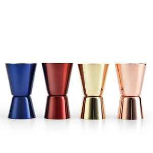 Ensemble de bar DF en acier inoxydable avec doseur gradué et mélangeurs à cocktail à double tête, capacités 15/30ml-30/60ml - Product Image 2