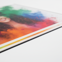 Impression sur la face arrière HD personnalisée Impressions d'art en acrylique Affichage Profondeur Couverture des couleurs Graphique Poster Panneau de verre pour photo