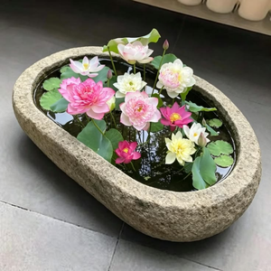 Vasi Grandi in Cemento per Loto, Fioriere Grandi per Fiori di Loto, Vasi per Ninfee - Product Image 5
