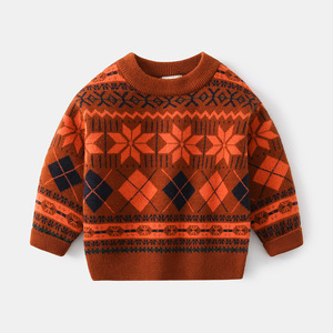 2024 nouveau printemps automne <span class=keywords><strong>pull</strong></span> pour enfants pour les tout-petits enfants col rond <span class=keywords><strong>pull</strong></span> à la mode garçons décontracté à manches longues pour l'hiver - Product Image 4