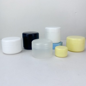 Low MOQ High End Pink White Cosmetic <b>Jar</b> <b>Plastic</b> <b>Jars</b> With Lids Green Yellow Cosmetic <b>Jar</b> for Cream - Product Image 1
