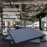 Tapis de fitness en caoutchouc HANLI 15 mm, dalles en caoutchouc antidérapantes écologiques et amortissantes, couleur personnalisée pour salle de sport
