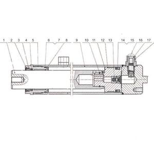 Kit de Reparación de Cilindro de Elevación Doosan B30NS B35NS 3880 mm, Hidráulico de Doble Acción para Montacargas Diésel, Pieza 40101107-0289 - Product Image 2